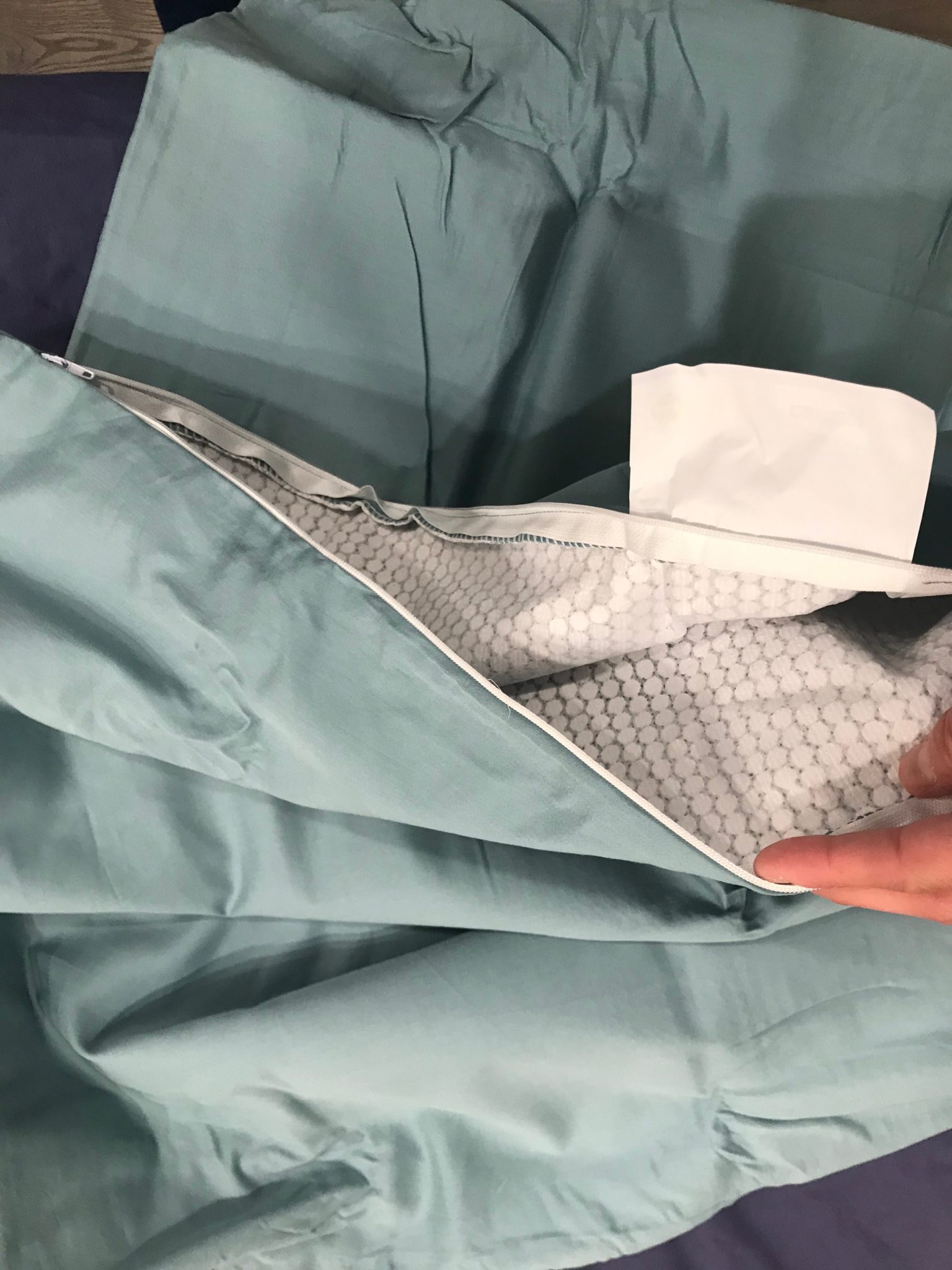 Slumber Cloud Nacreous Pillow Cover Review Mattresses